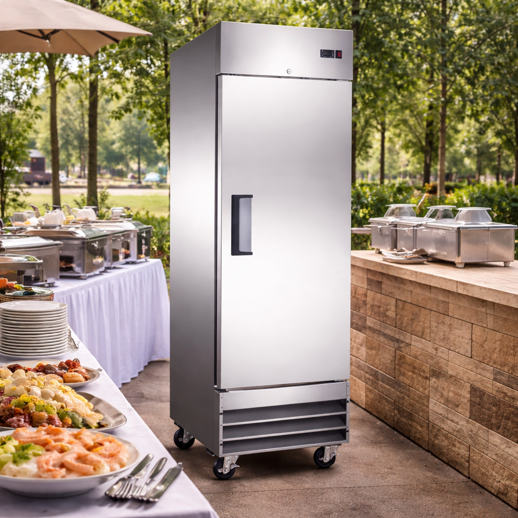 Admiral Craft U-Star 1 Door Narrow Depth Reach-In Freezer, in Stainless Steel USFZ-1D/19