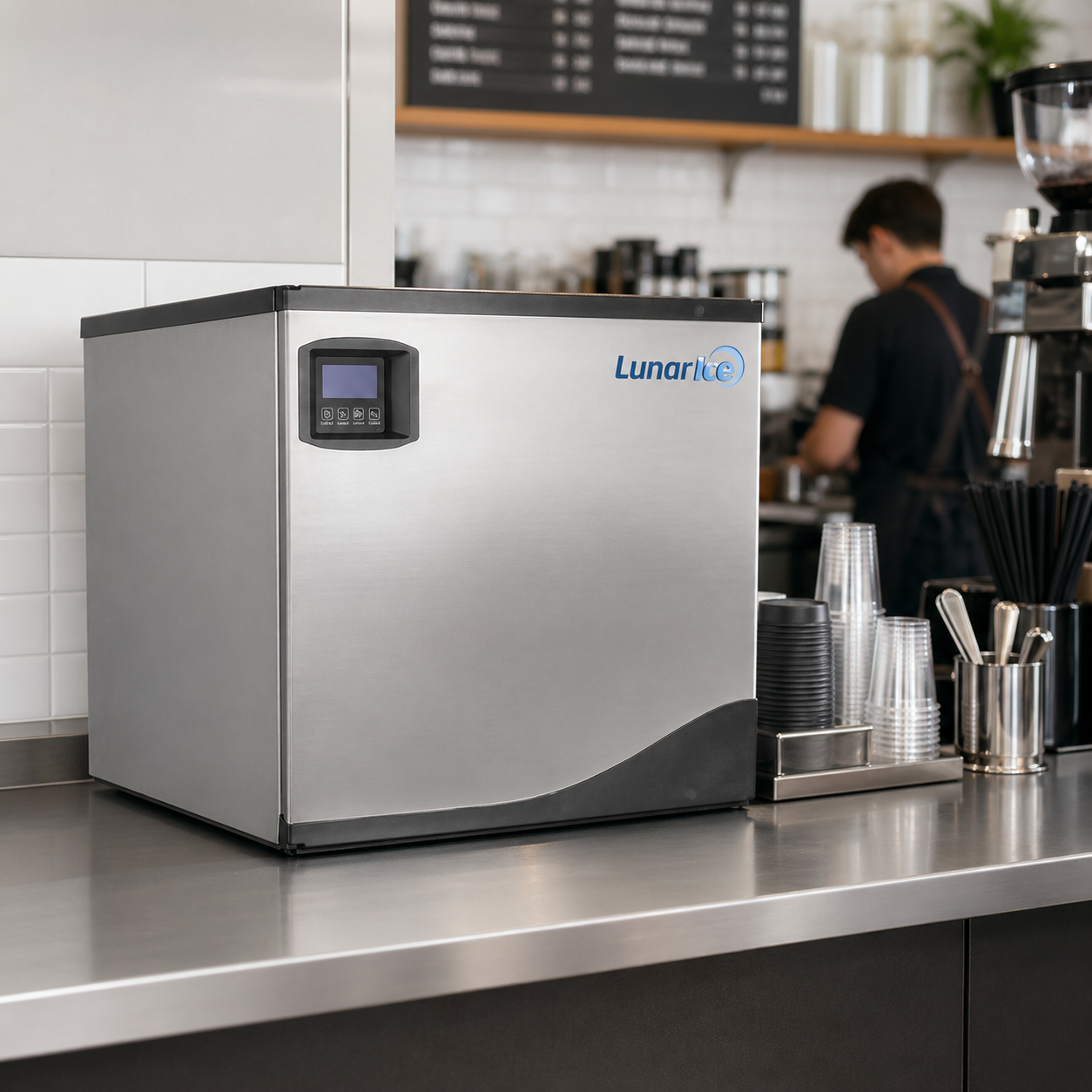 Admiral Craft Lunar Ice Modular Ice Machine, in Stainless Steel LUIM-360