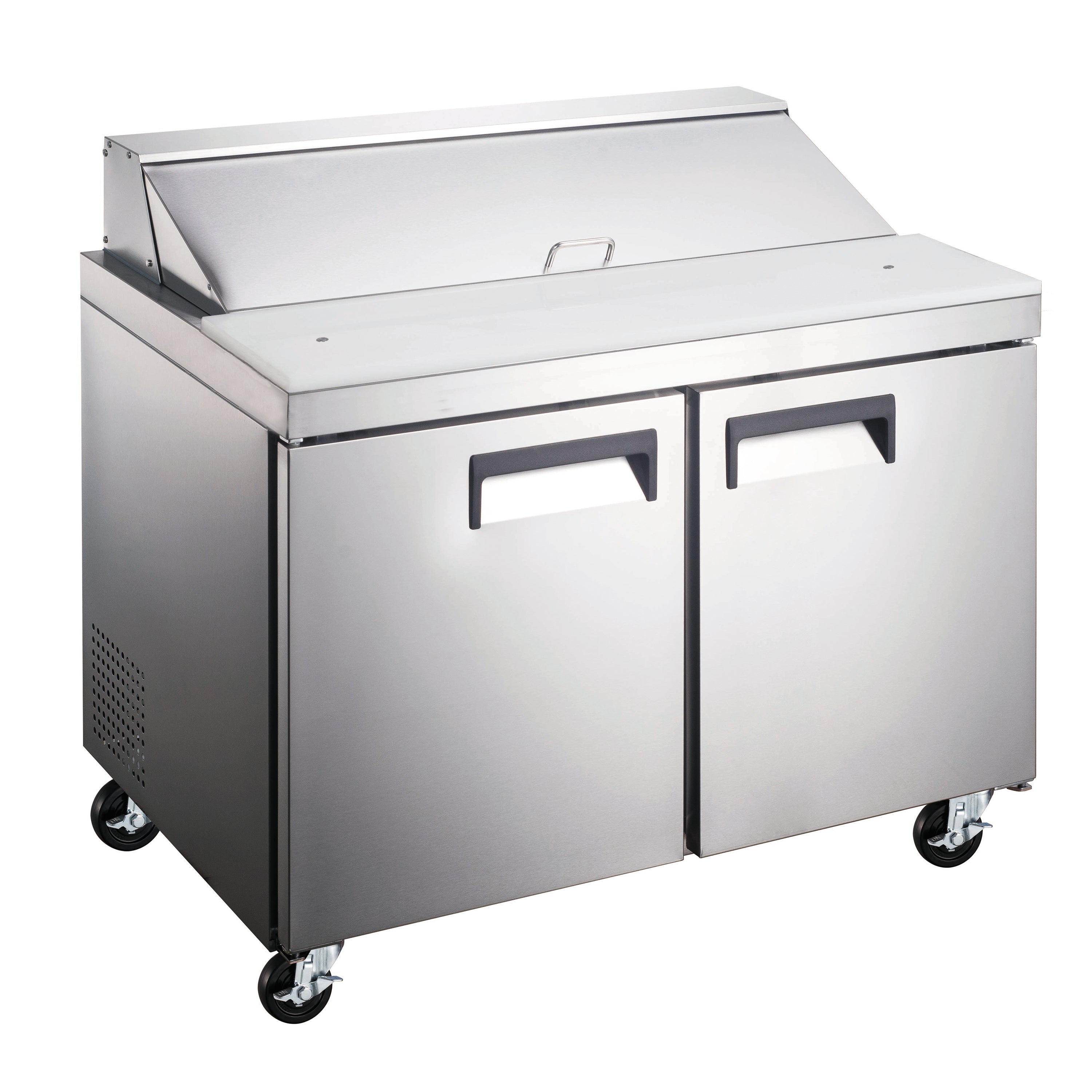 Admiral Craft U-Star Refrigerated Salad/Sandwich Prep Table, Two Solid Doors, in Stainless Steel USSL-2D/36