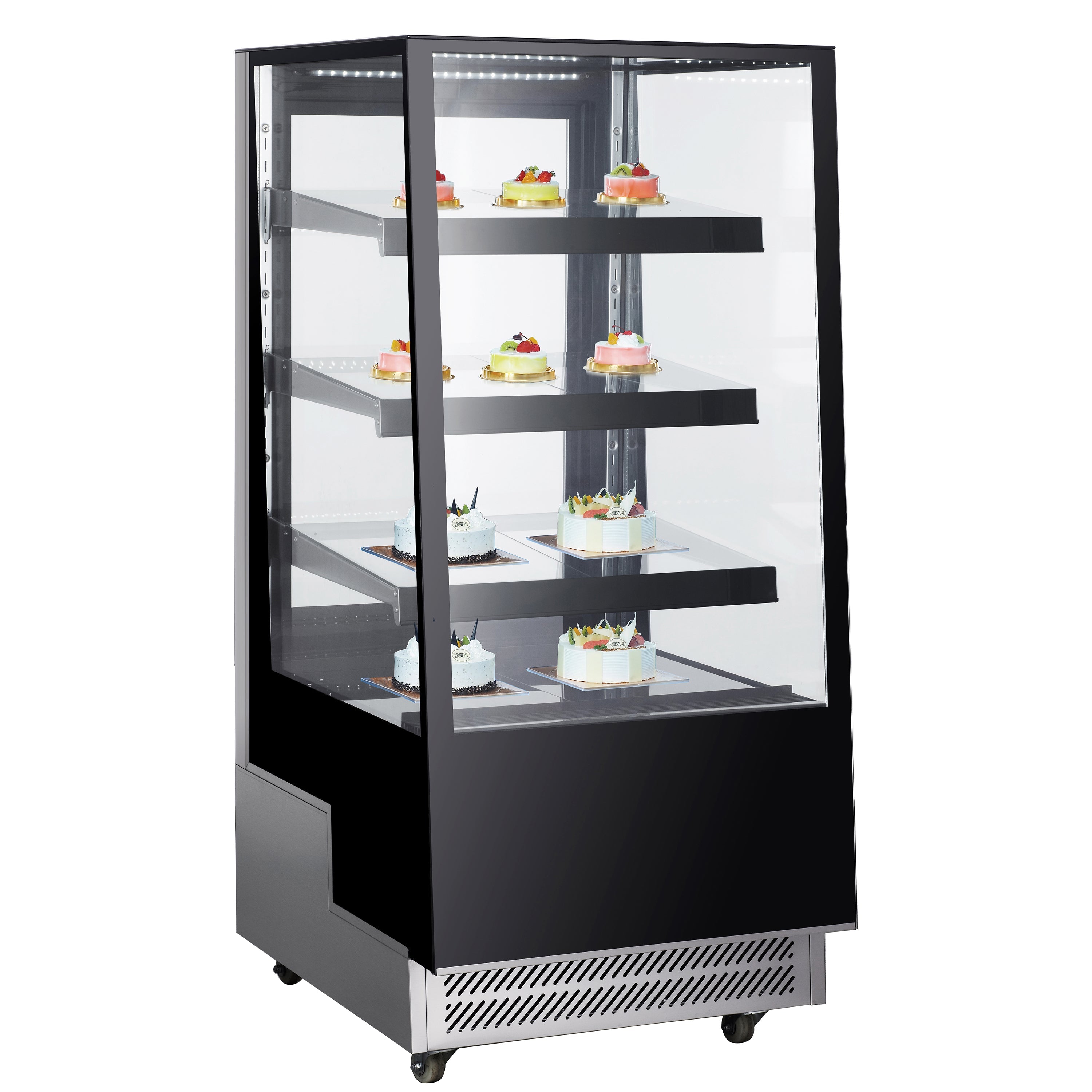 Admiral Craft Black Diamond Glass Door Display Refrigerator, 12 cu ft, in Black BDDRF-350