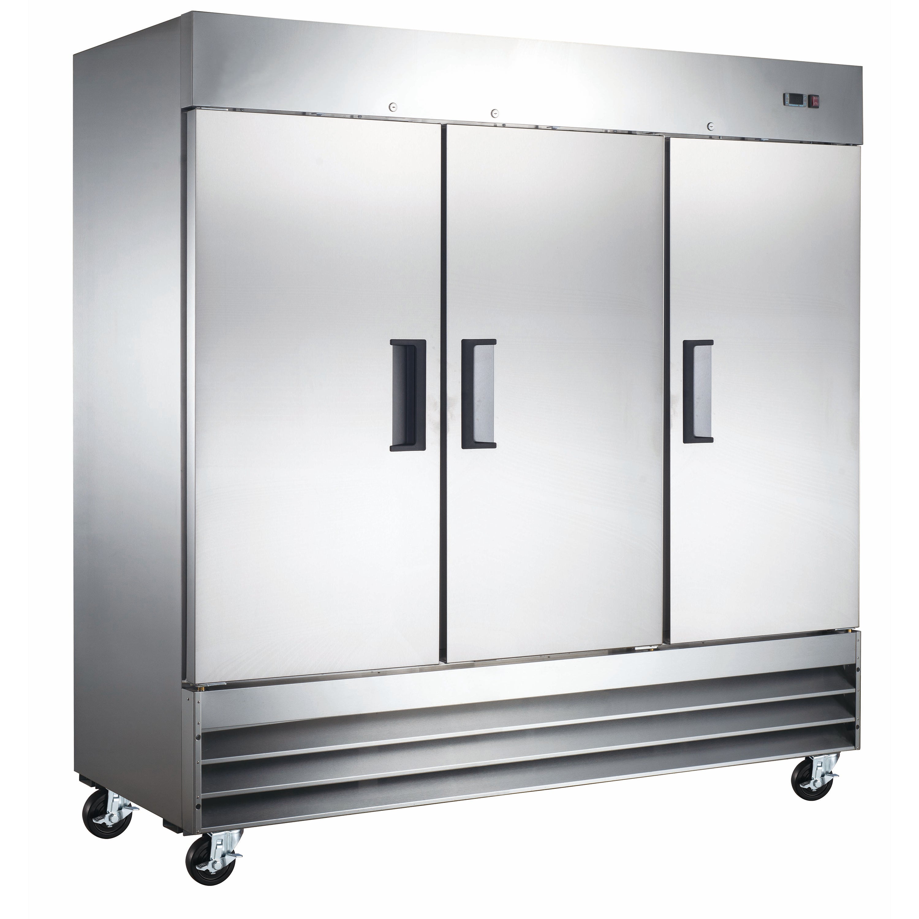 Admiral Craft Grista Reach-In Refrigerator, Triple Solid Doors, 72.1 cu ft Capacity, in Stainless Steel GRRF-3D
