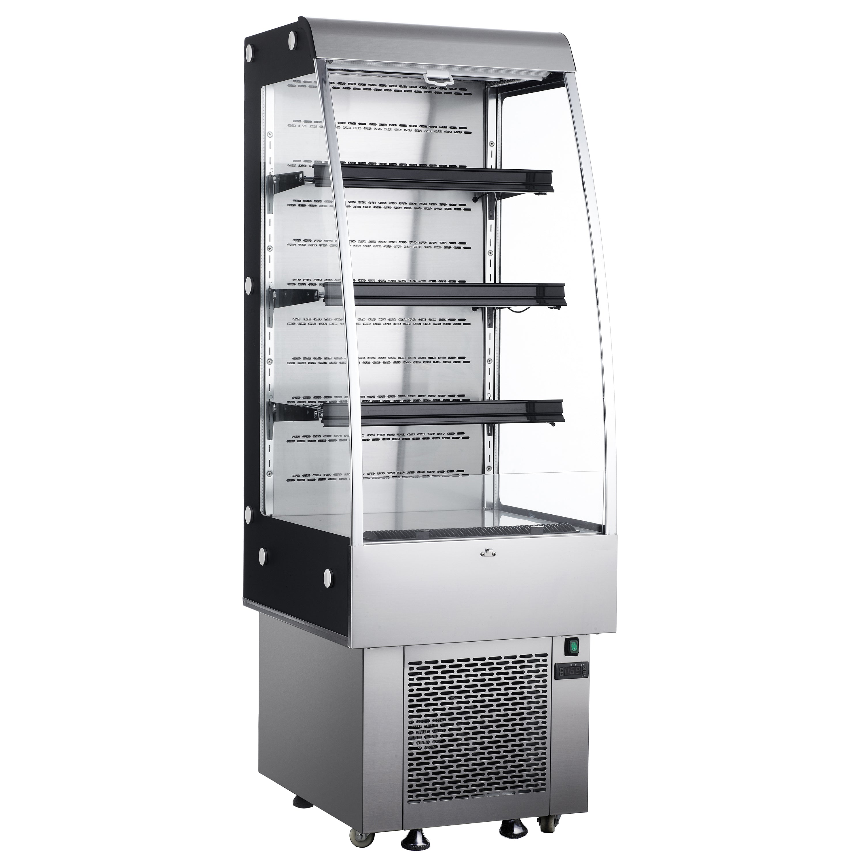Admiral Craft Black Diamond Vertical Air Curtain Merchandiser, 24"W, in Stainless Steel BDVACM-250