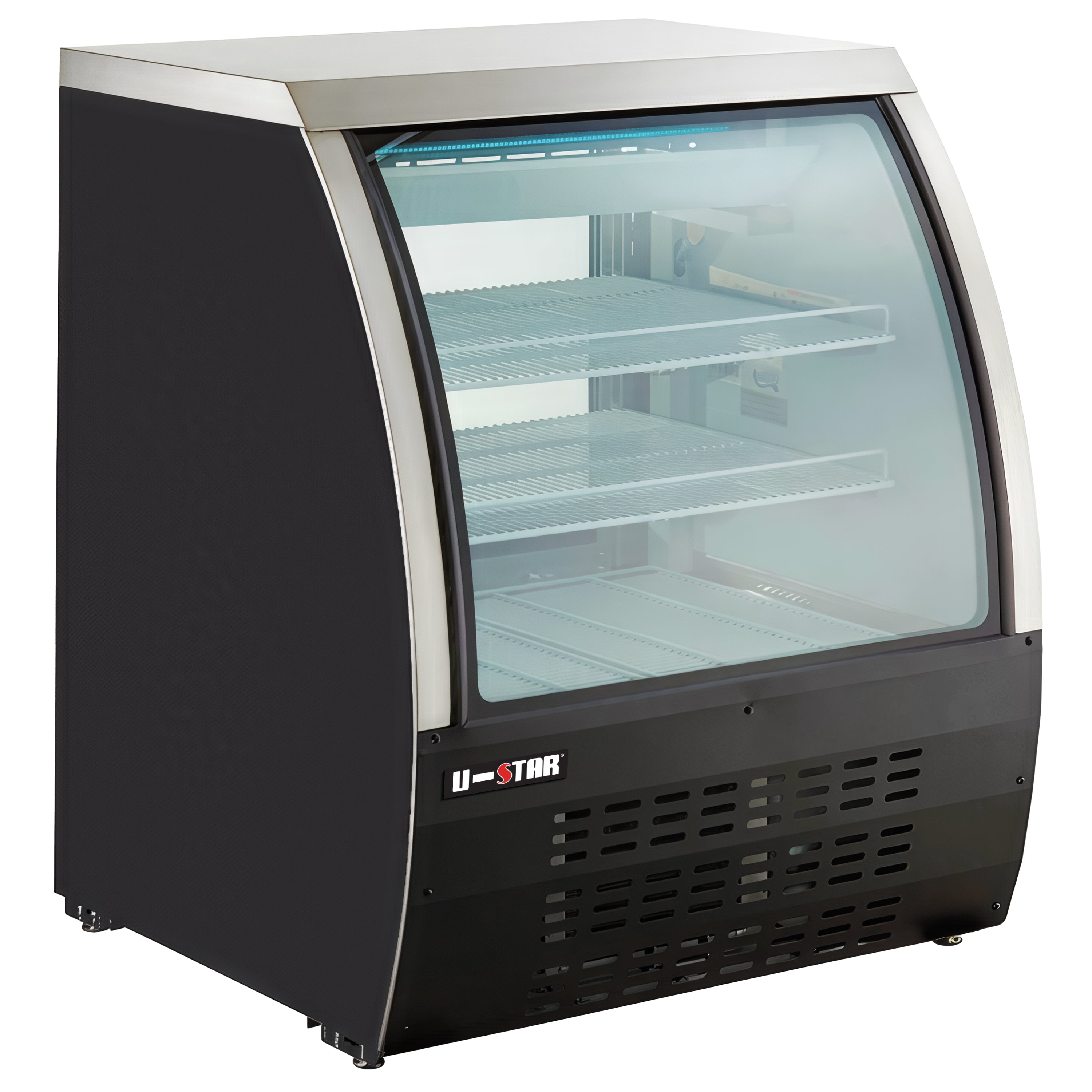 Admiral Craft U-Star Curved Glass Refrigerated Deli Case USDC-36
