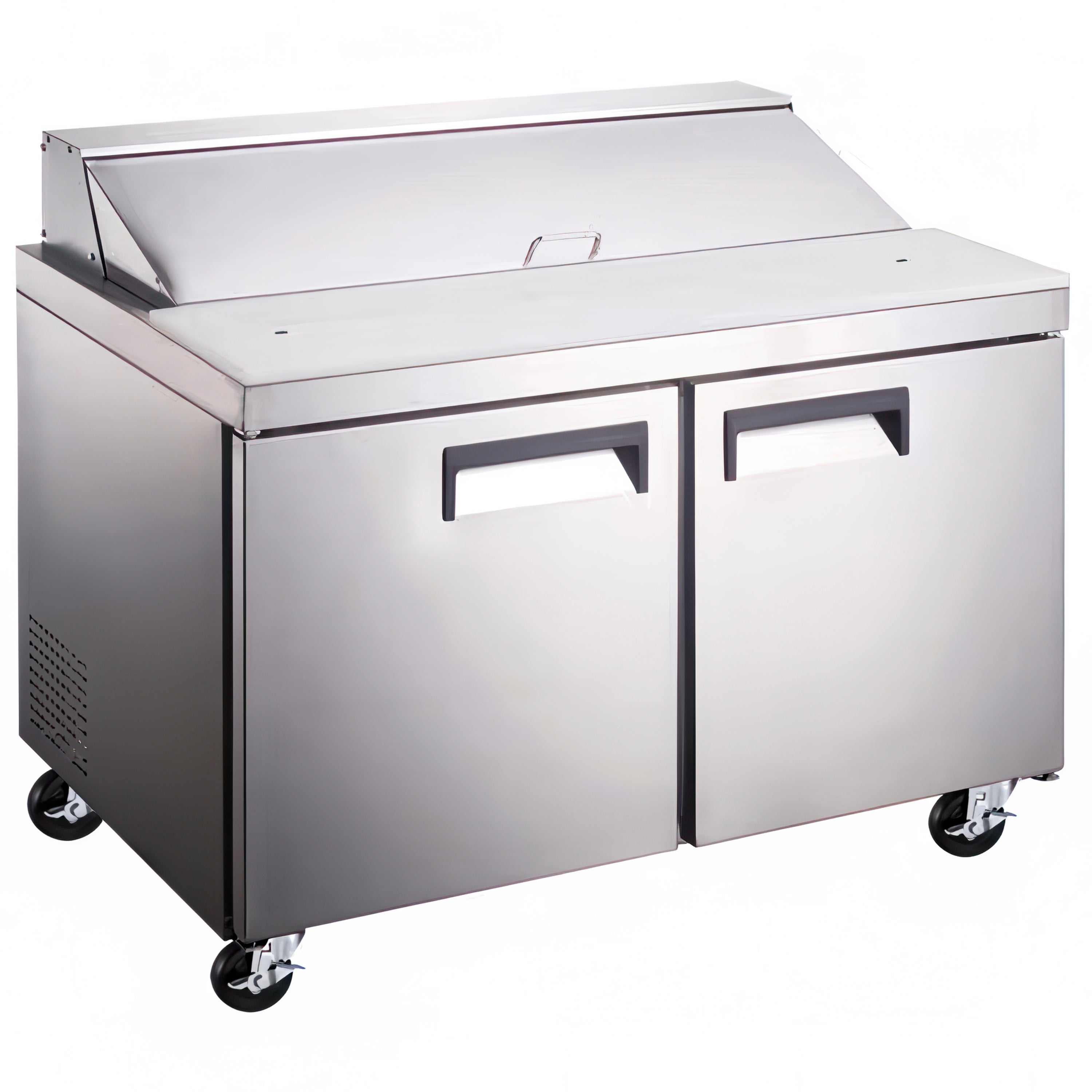 Admiral Craft Grista Refrigerated Salad/Sandwich Prep Table, Two Doors, 60", in Stainless Steel GRSL-2D/60