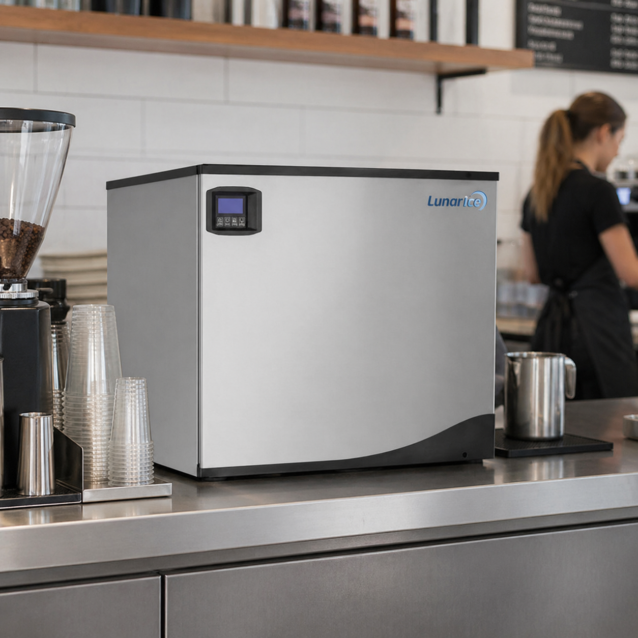 Admiral Craft Lunar Ice Modular Ice Machine, in Stainless Steel LUIM-500