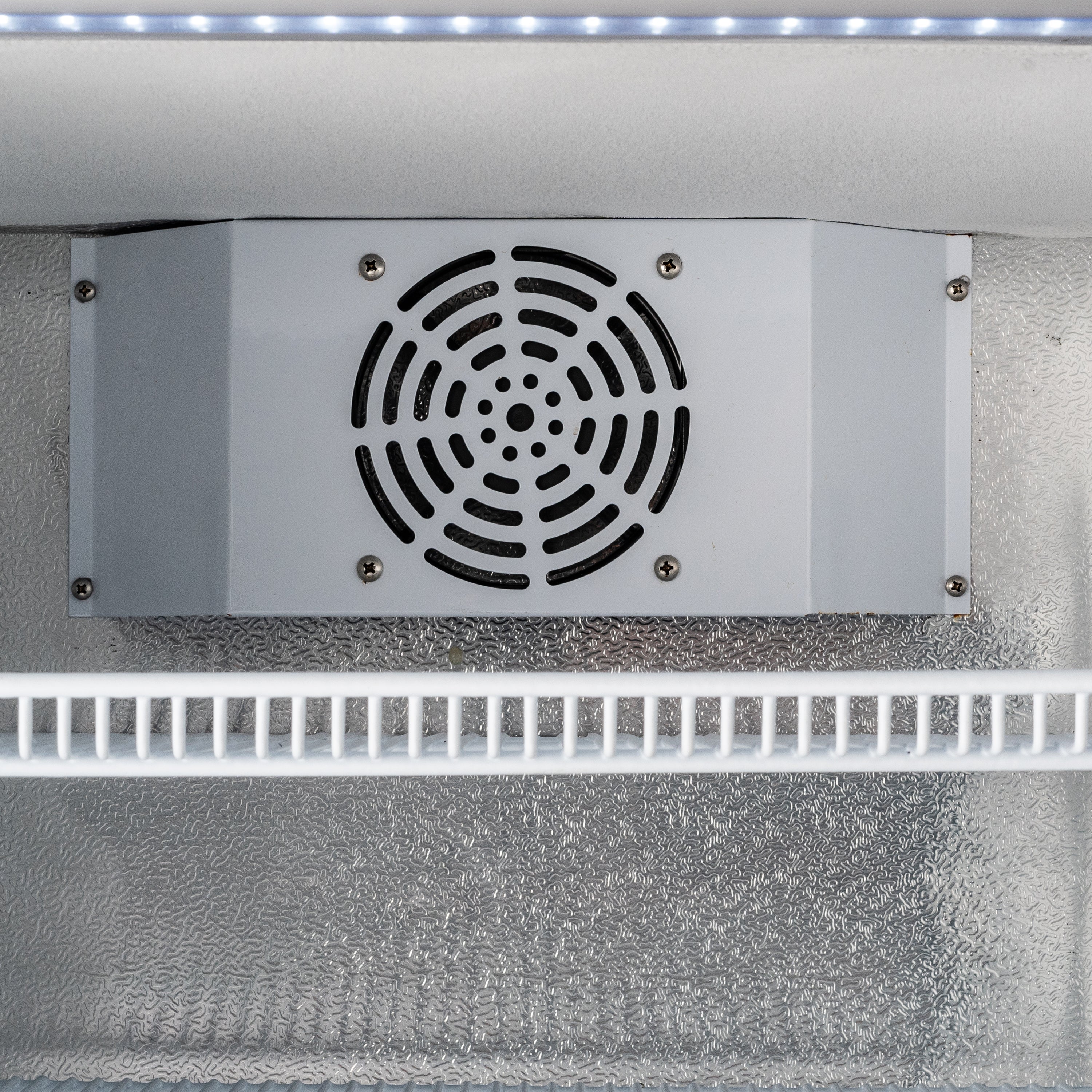 Admiral Craft Black Diamond Countertop Display Freezer, Single Glass Door, 1.4 cu ft, in Black CDFZ-1D/1.4