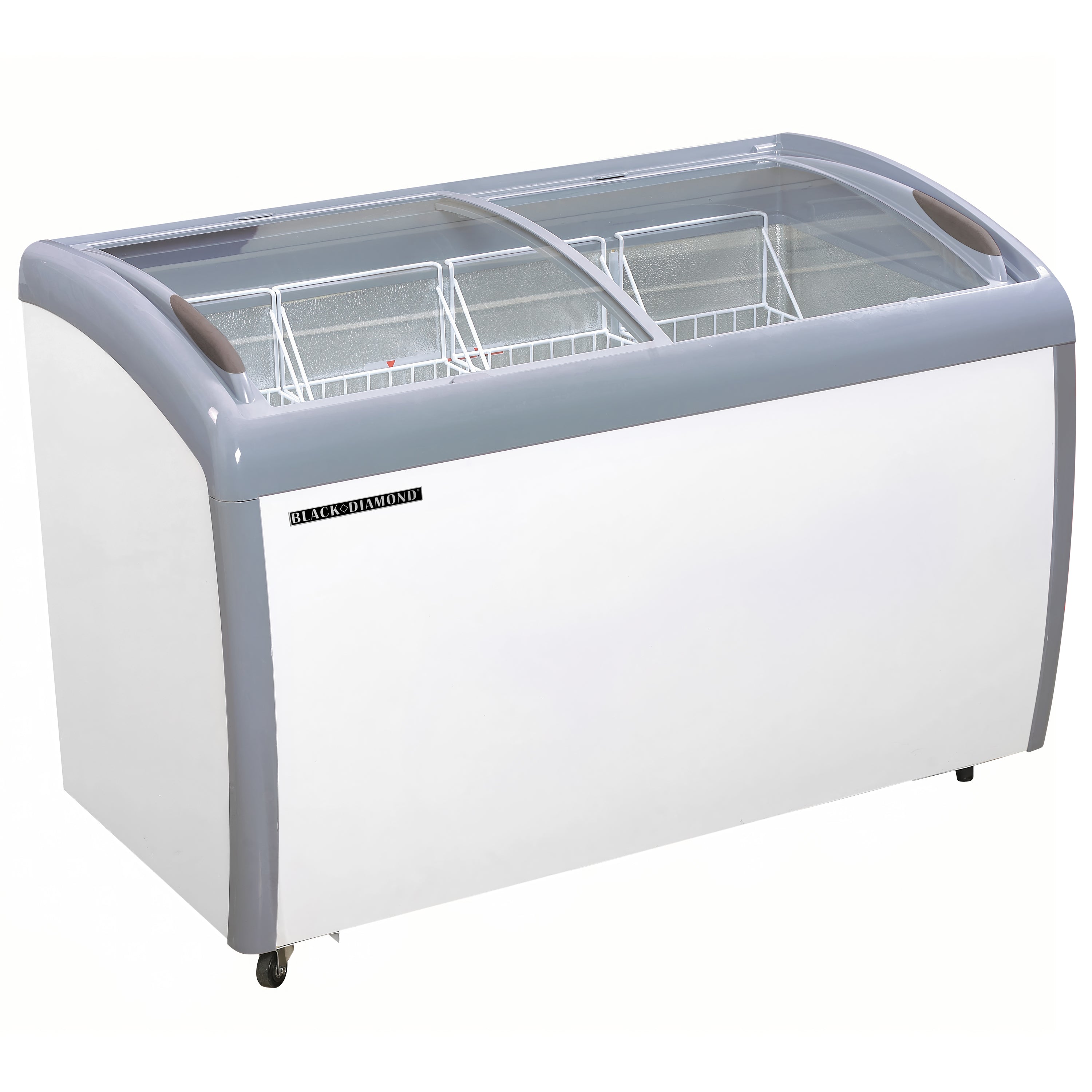 Admiral Craft Black Diamond Chest Freezer, Two Glass Doors, 11.7 cu ft, in White BDCF-15-CG