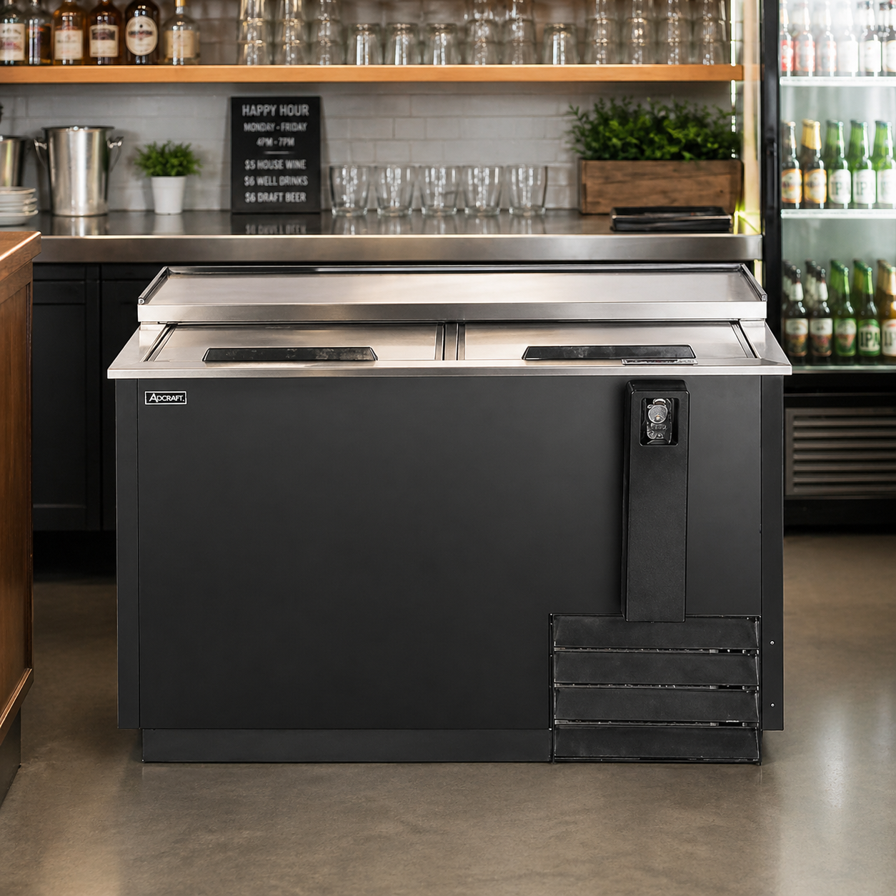 Admiral Craft U-Star Bottle Cooler, in Black USBC-65