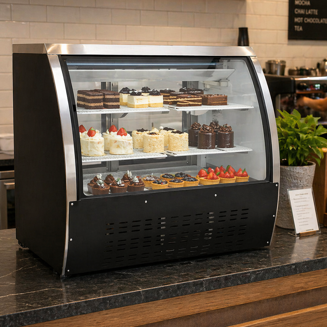 Admiral Craft U-Star Curved Glass Refrigerated Deli Case USDC-48