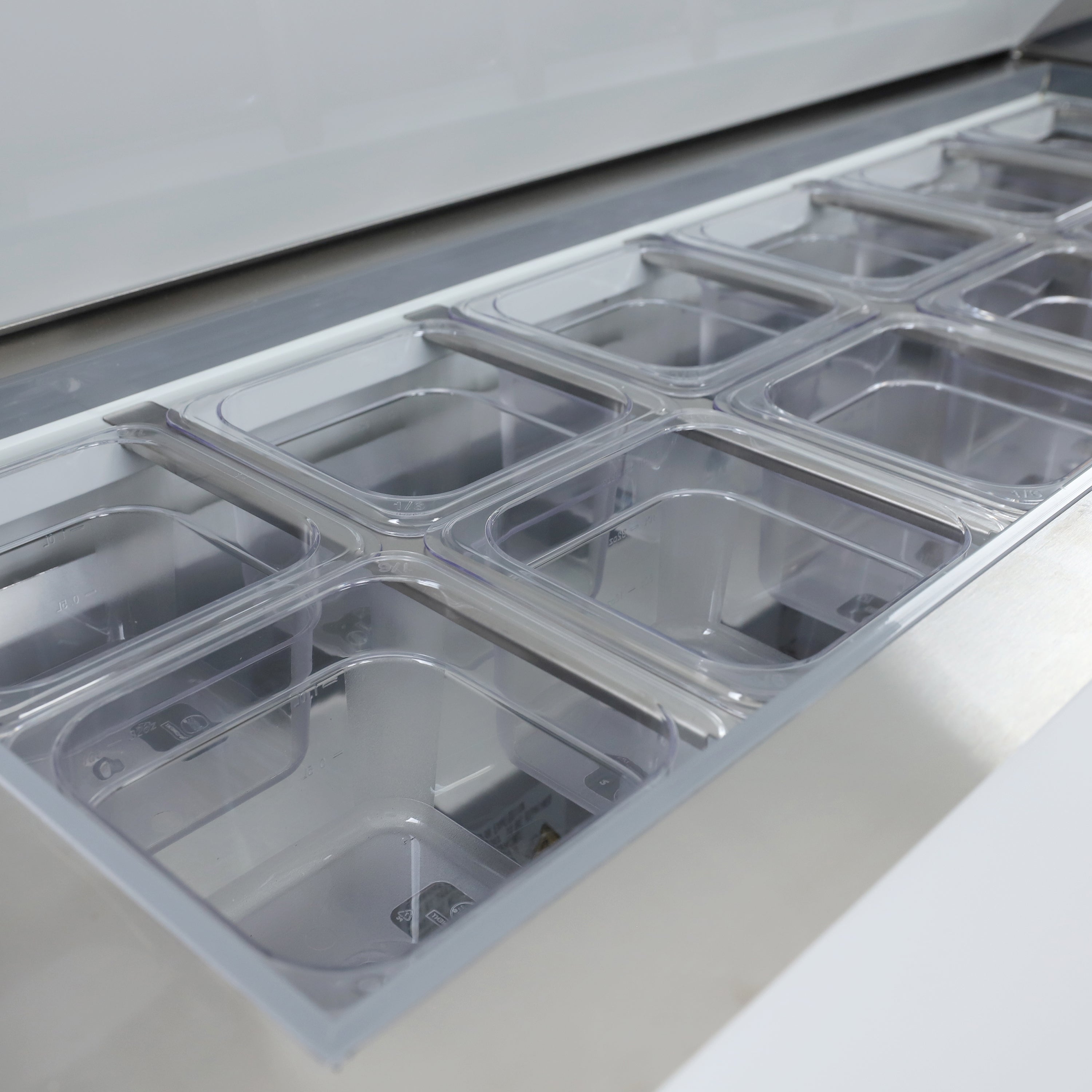 Admiral Craft Grista Refrigerated Salad/Sandwich Prep Table, Two Doors, 47", in Stainless Steel GRSL-2D