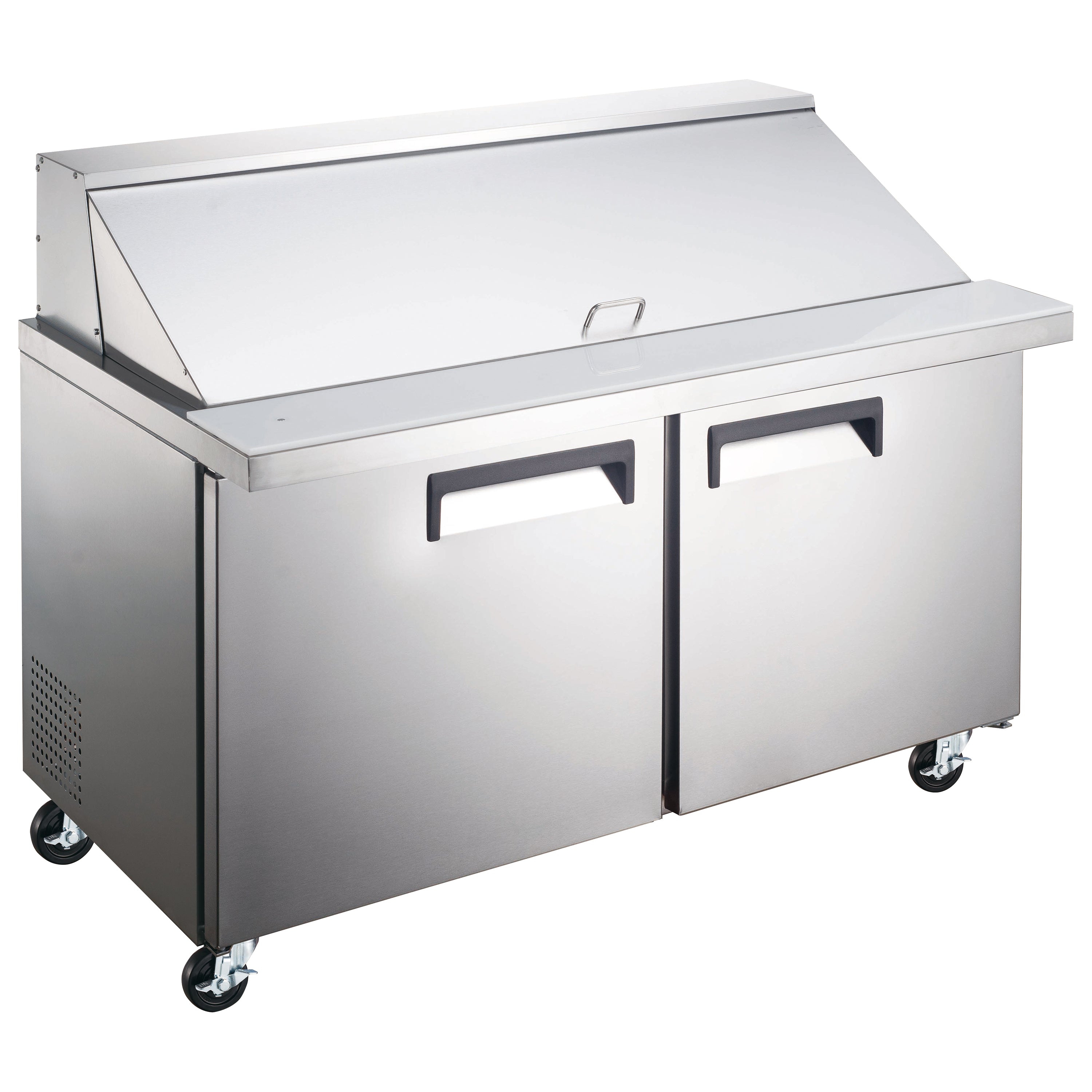 Admiral Craft Grista Refrigerated Mega Top Salad/Sandwich Prep Table, Two Doors, 60", in Stainless Steel GRSLM-2D/60