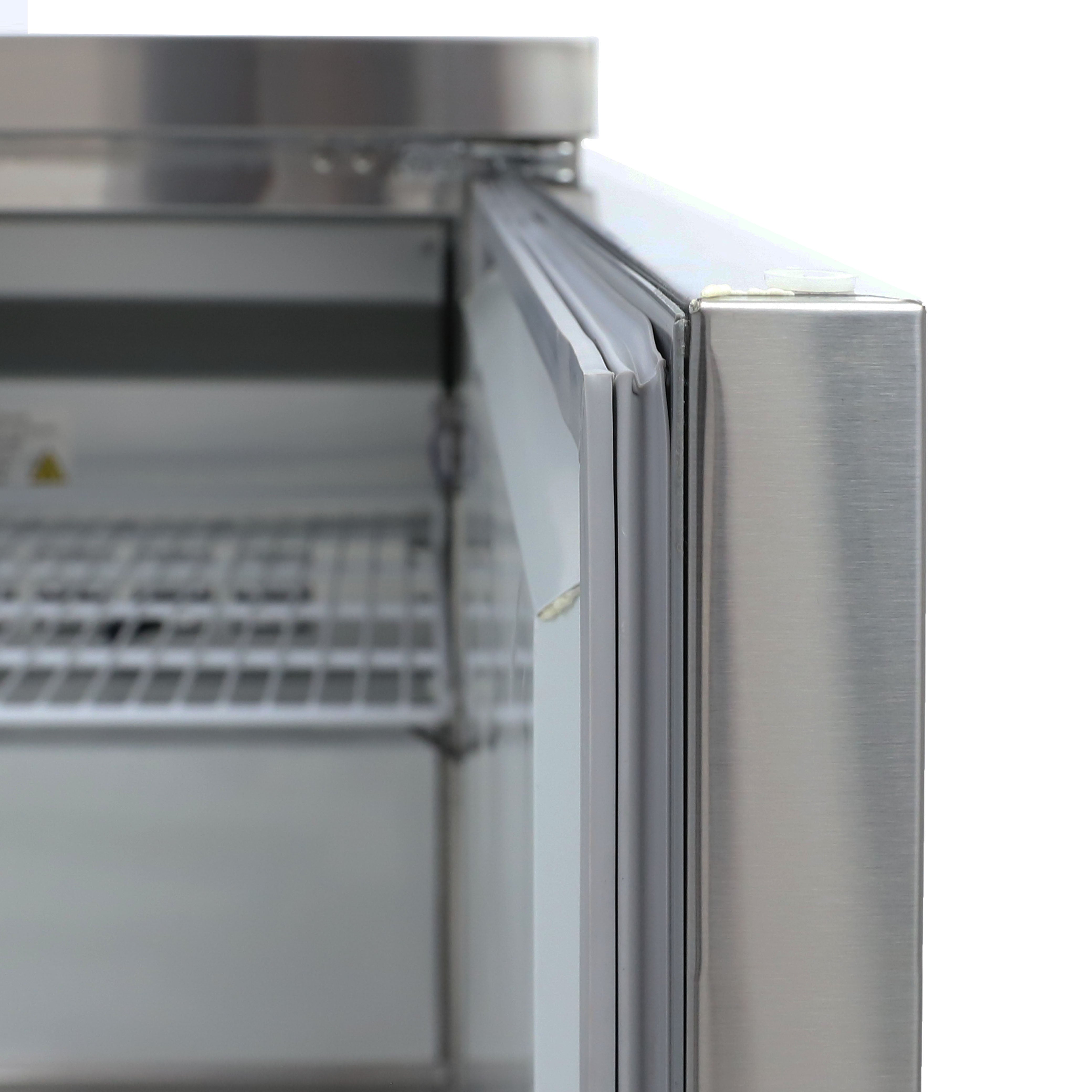 Admiral Craft Grista Undercounter Refrigerator, Single Solid Door, 6.3 cu ft Capacity, in Stainless Steel GRUCRF-27