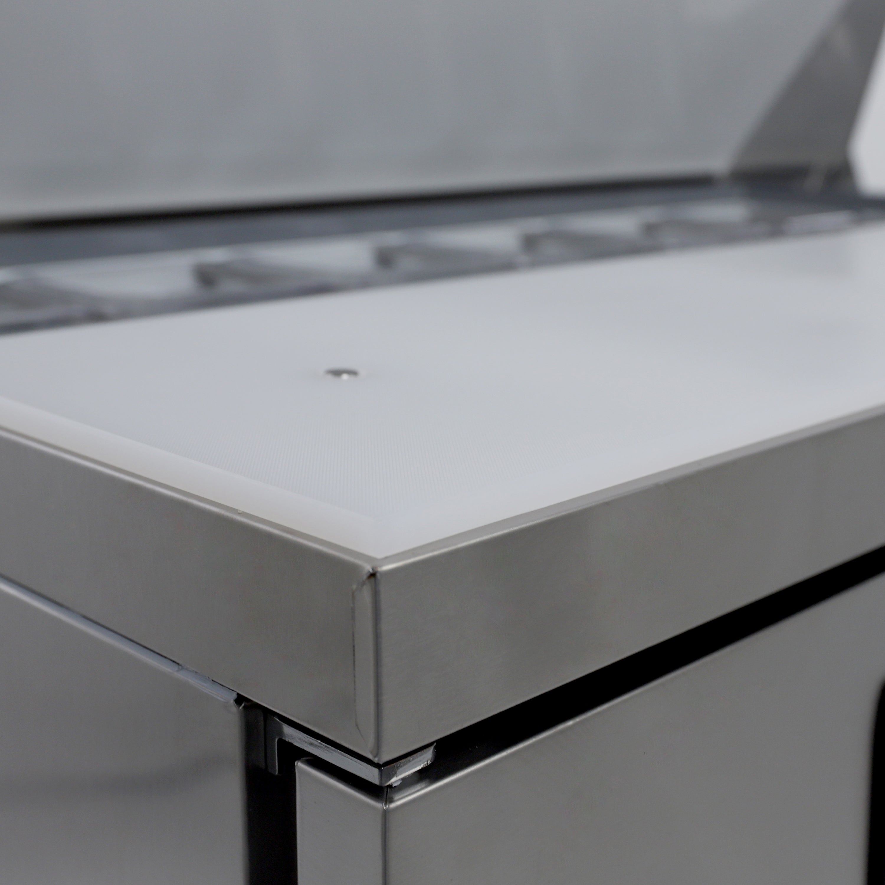 Admiral Craft Grista Refrigerated Mega Top Salad/Sandwich Prep Table, Two Doors, 47", in Stainless Steel GRSLM-2D