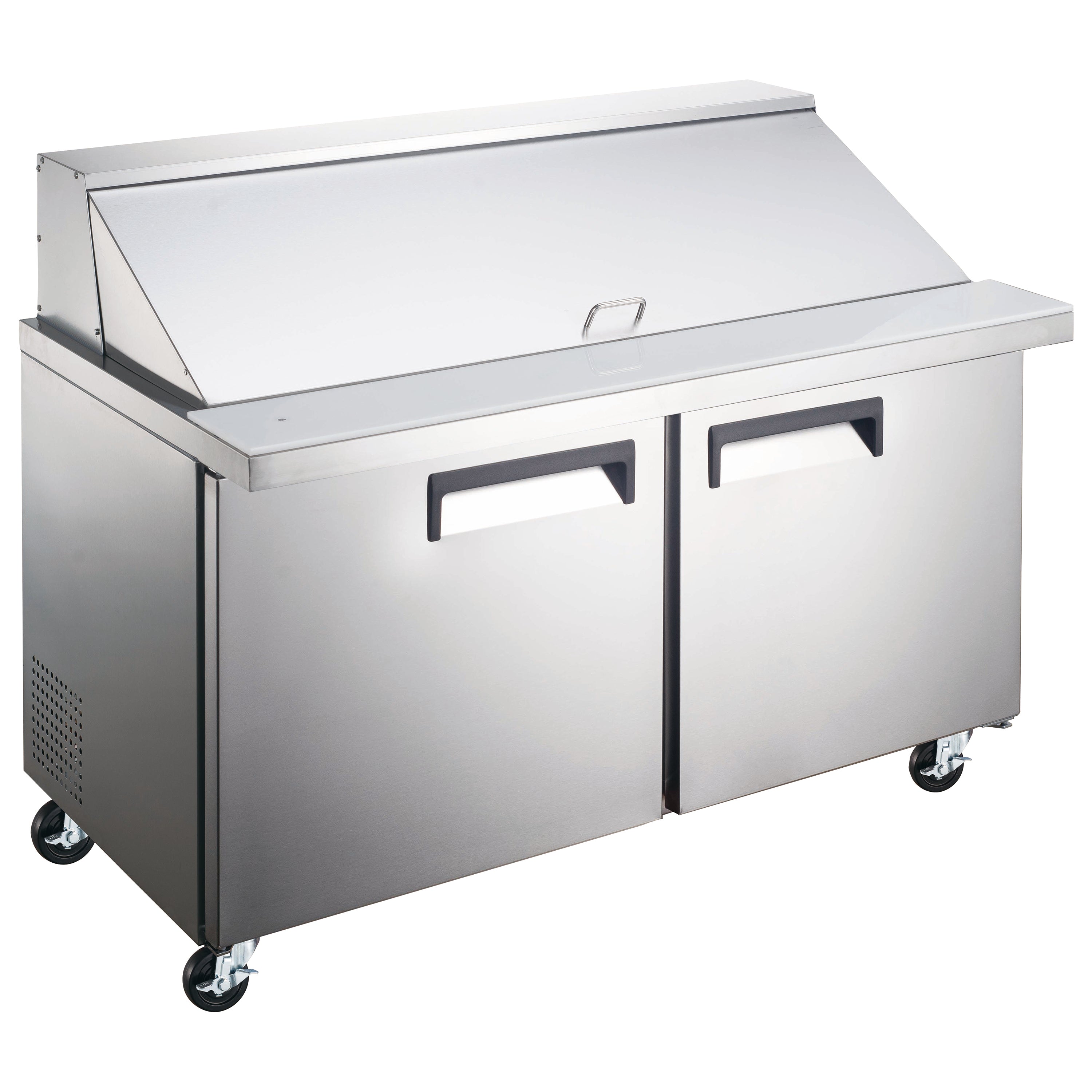 Admiral Craft Grista Refrigerated Mega Top Salad/Sandwich Prep Table, Two Doors, 47", in Stainless Steel GRSLM-2D