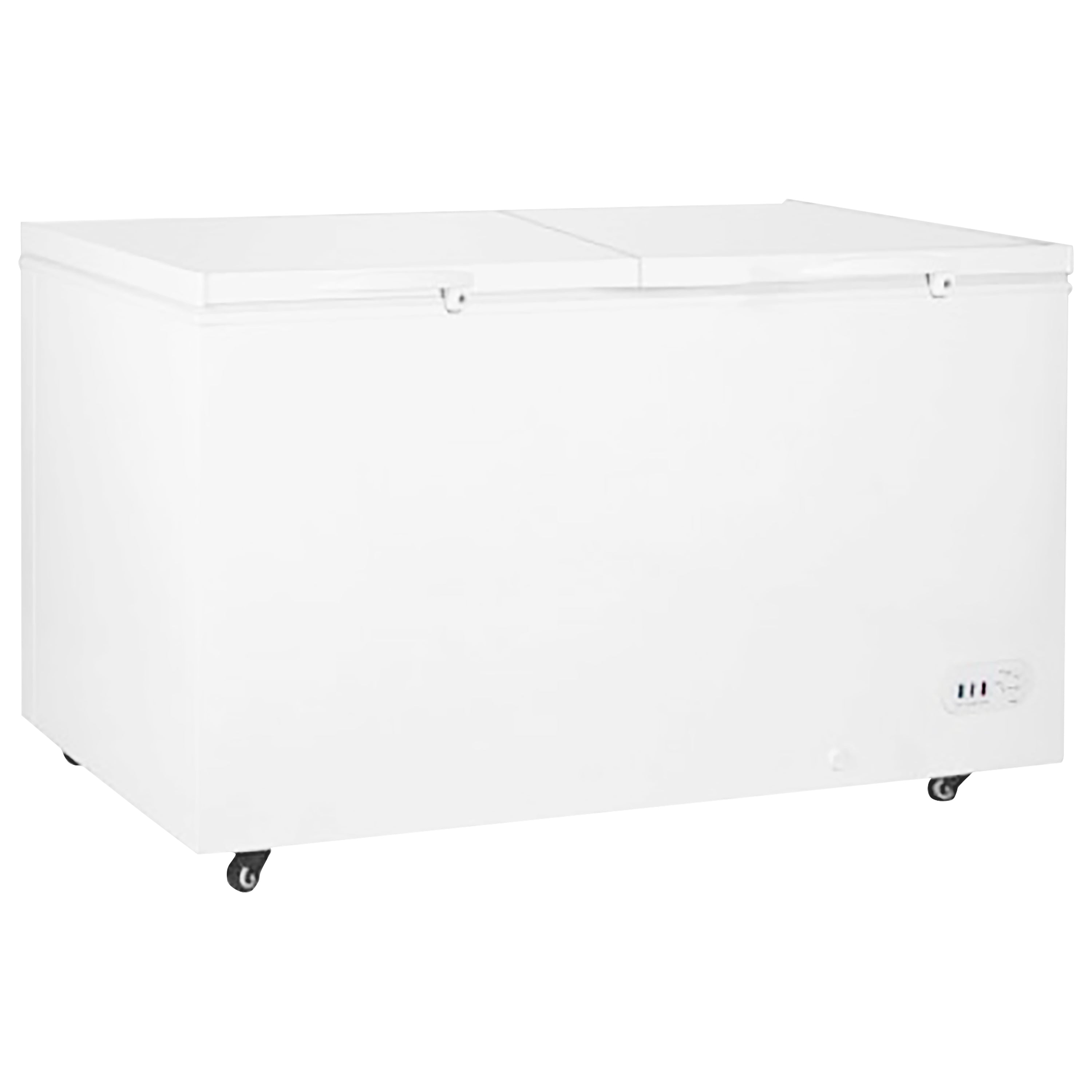 Admiral Craft Black Diamond Chest Freezer, Two Solid Doors, 15.4 cu ft, in White BDCF-16/2R